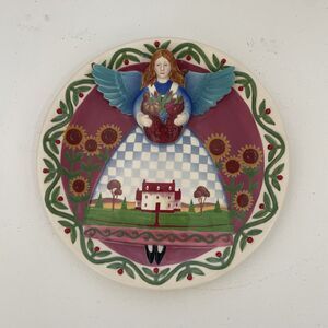 Jim‎ Shore Heartwood Creek Fall ANGEL Collector Plate Country Farmhouse Decor